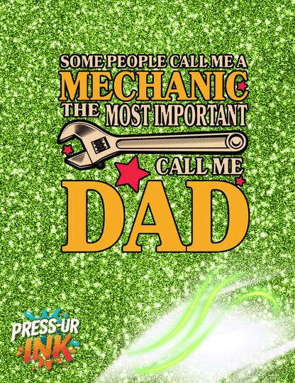 Custom Father’s Day Mechanic Gift Tee