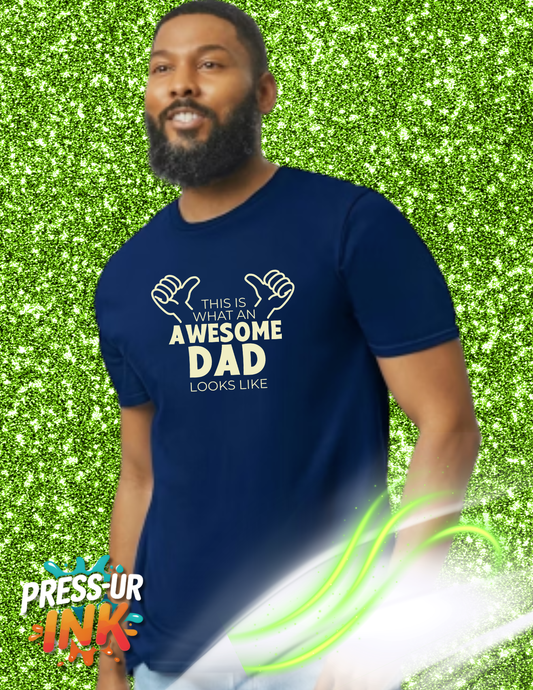 Custom Father’s Day Awesome Dad T-Shirt