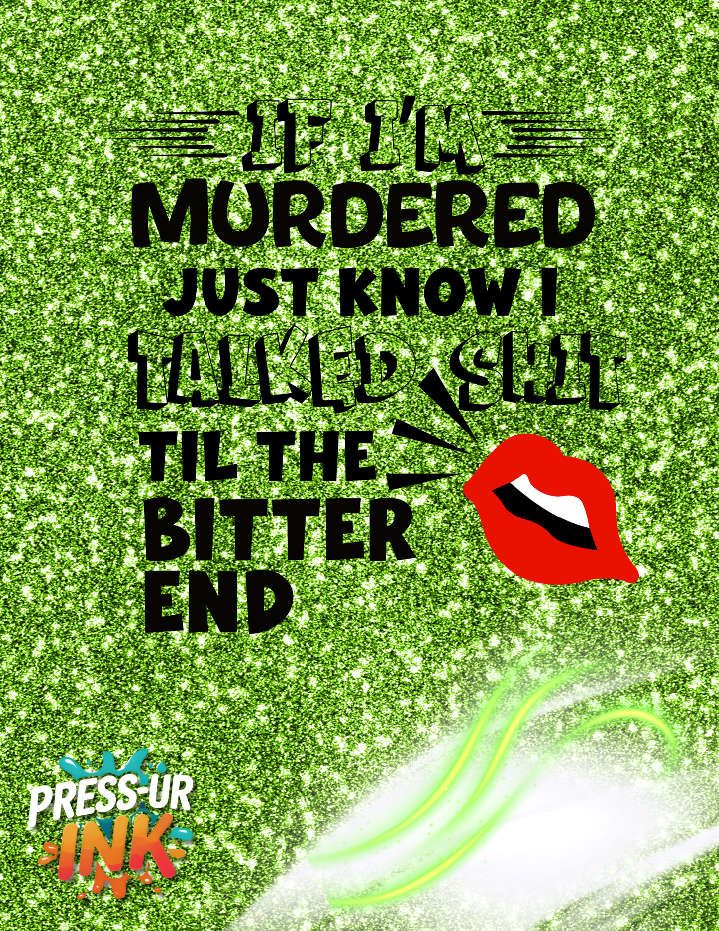 Custom Gothic “Murdered Bitter End” T-Shirt