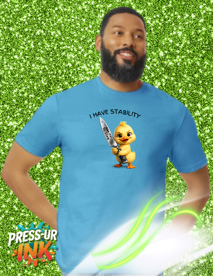 Custom Cute But Dangerous Duck Meme Tee