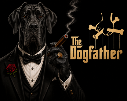 The Dogfather Shirt – Funny Dog Lover Parody Tee with Specific Breeds| Pet Owner Gift | Classic Movie-Inspired Design