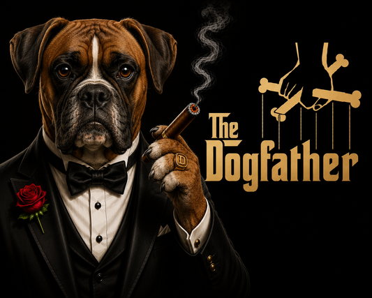 The Dogfather Shirt – Funny Dog Lover Parody Tee with Specific Breeds| Pet Owner Gift | Classic Movie-Inspired Design