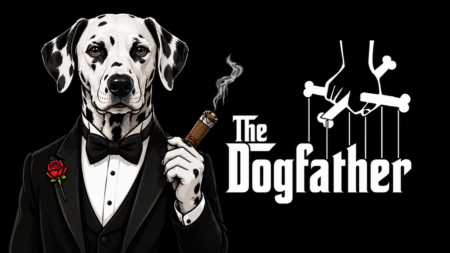 The Dogfather Shirt – Funny Dog Lover Parody Tee with Specific Breeds| Pet Owner Gift | Classic Movie-Inspired Design