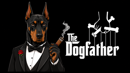 The Dogfather Shirt – Funny Dog Lover Parody Tee with Specific Breeds| Pet Owner Gift | Classic Movie-Inspired Design
