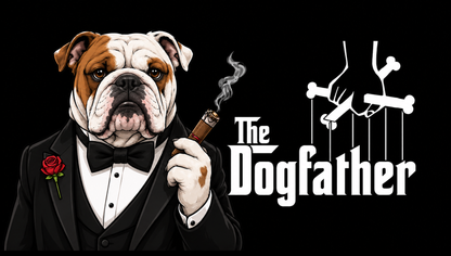 The Dogfather Shirt – Funny Dog Lover Parody Tee with Specific Breeds| Pet Owner Gift | Classic Movie-Inspired Design