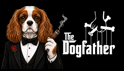 The Dogfather Shirt – Funny Dog Lover Parody Tee with Specific Breeds| Pet Owner Gift | Classic Movie-Inspired Design