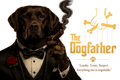 The Dogfather Shirt – Funny Dog Lover Parody Tee with Specific Breeds| Pet Owner Gift | Classic Movie-Inspired Design