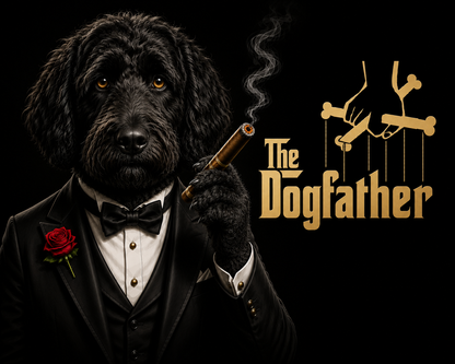 The Dogfather Shirt – Funny Dog Lover Parody Tee with Specific Breeds| Pet Owner Gift | Classic Movie-Inspired Design