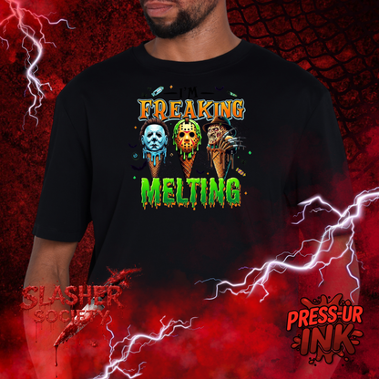 🍦🔪 I’m Freaking Melting Tee – Horror Summer Humor Shirt