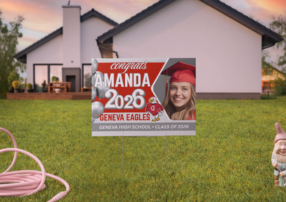 Custom Congrats Sign for Your Graduate 🎓 18" X 24"