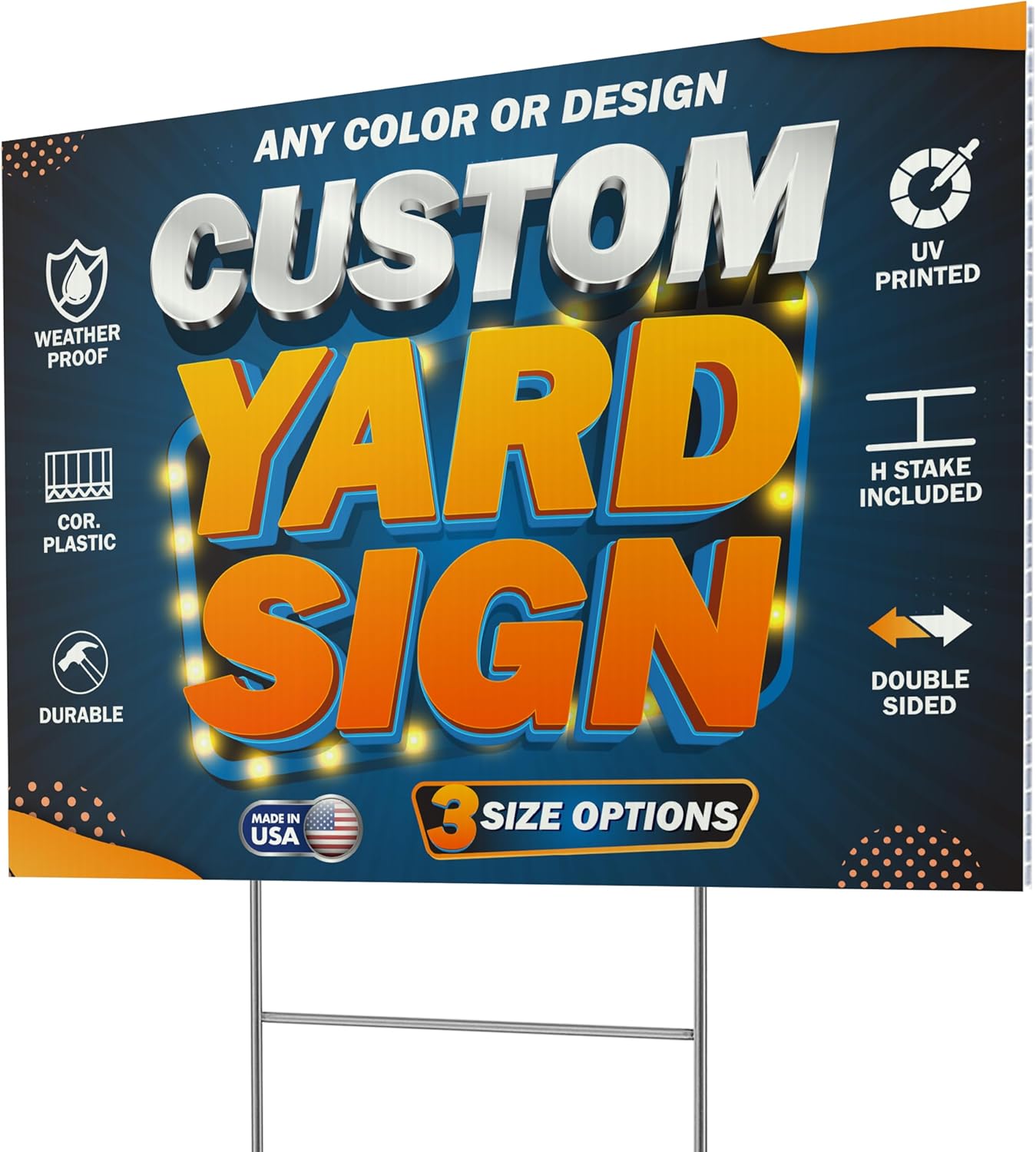 24" x 18" Custom Yard Signs – Built to Get You Noticed
